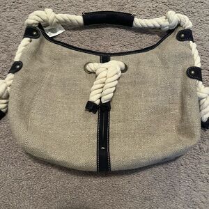 J. Crew Tan and Black Shoulder Bag NWT